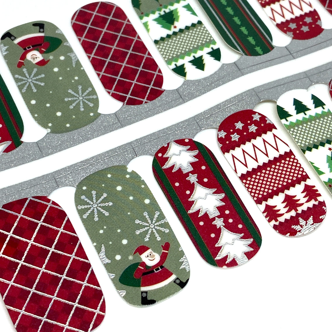 Holly Jolly Nail Wraps (Foil)